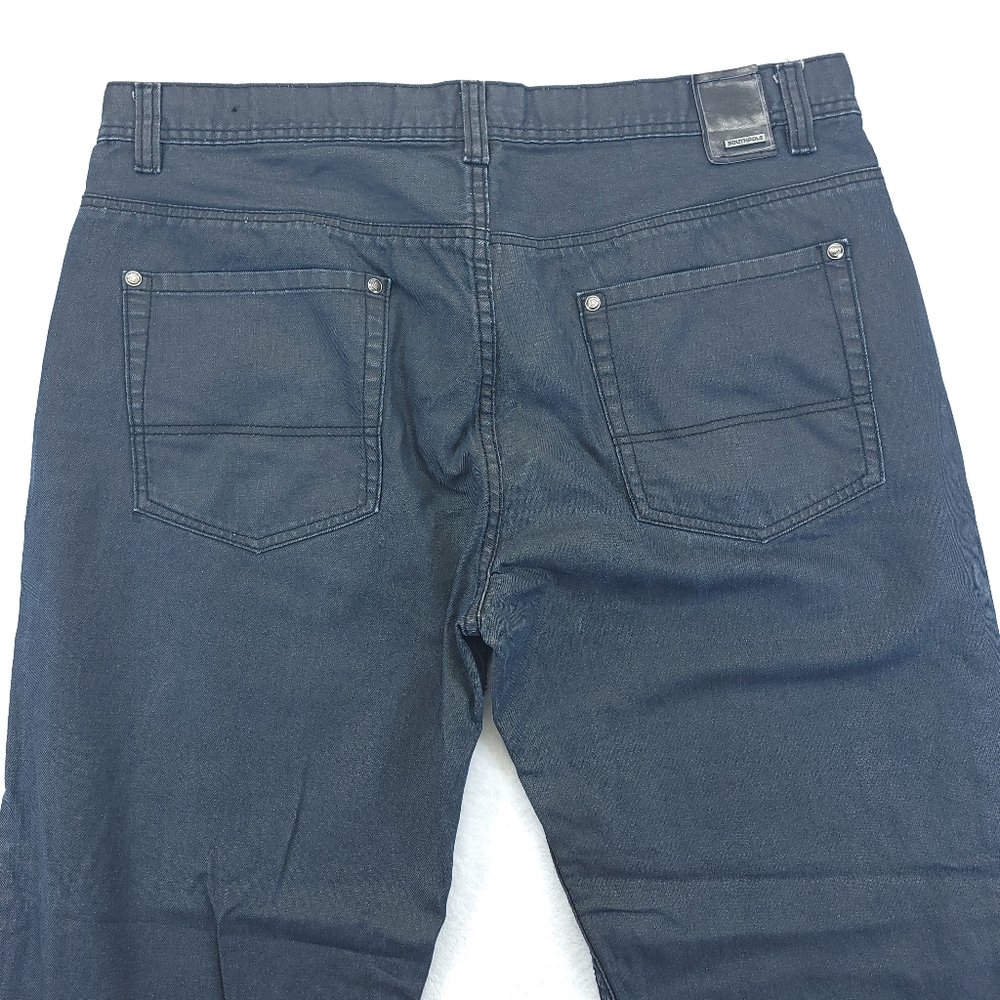 Southpole Jeans Dark Wash Black Denim Loose Baggy Size 42x32 (38x29.5) VTG